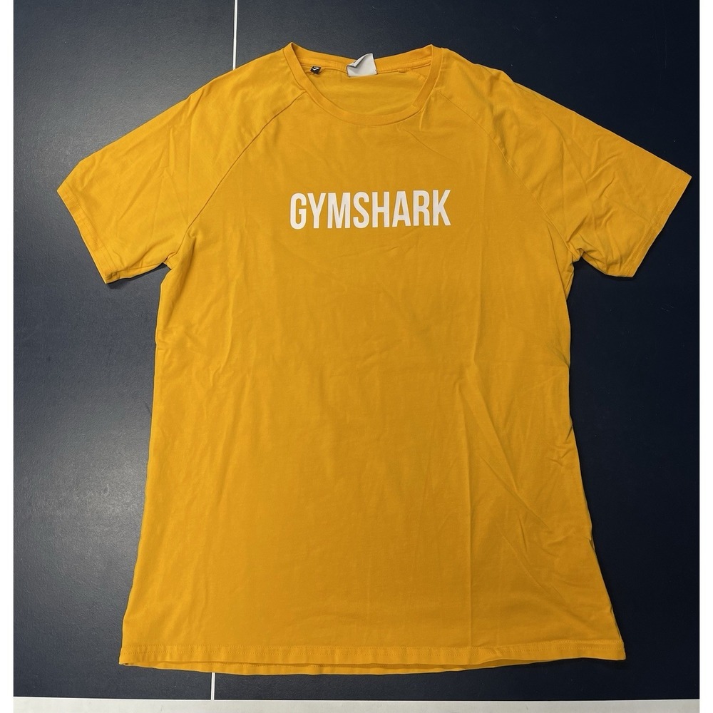 Gymshark‎ Athletic Men's Workout Short Sleeve Yellow T-shirt L